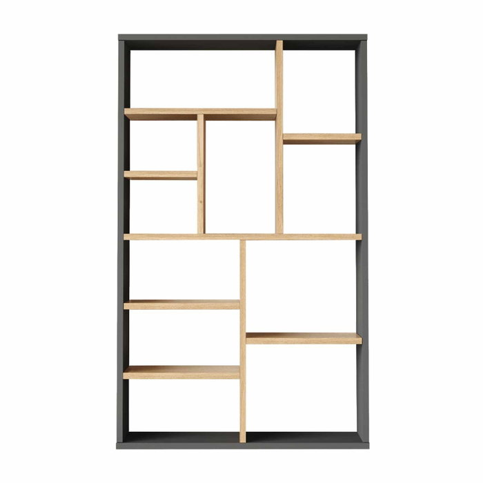 Hanah Home Kor1-Sa Estantería Natural y Antracita